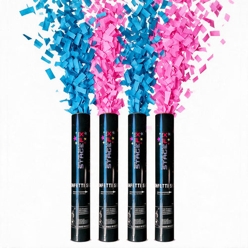 Gender Reveal Confetti Cannon Bundle 4 Pack