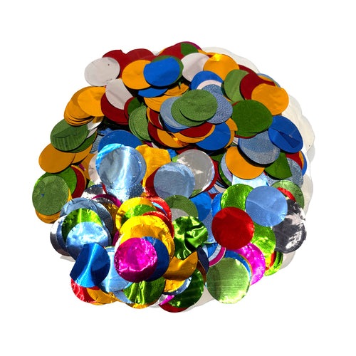 Mylar Circle Balloon Confetti 1kg (5 x 200g bags) - Choose from 13 Colours
